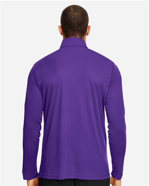 Men's Zone Performance Quarter-Zip Pullover - Sport Purple Back