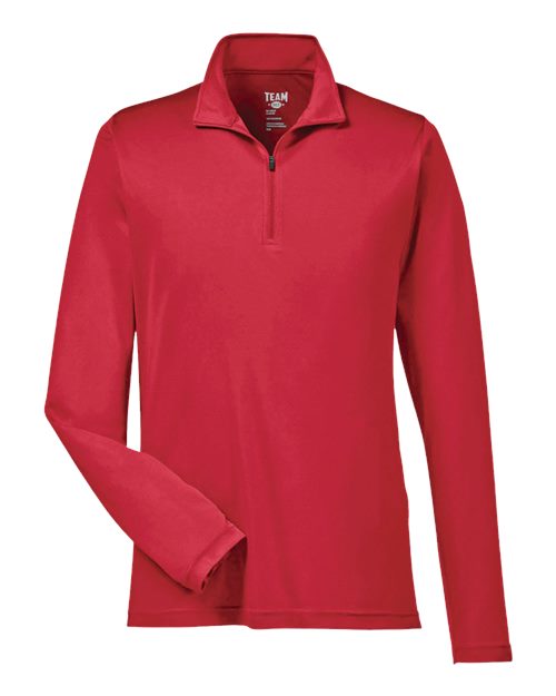 Men's Zone Performance Quarter-Zip Pullover - Sport Red Front