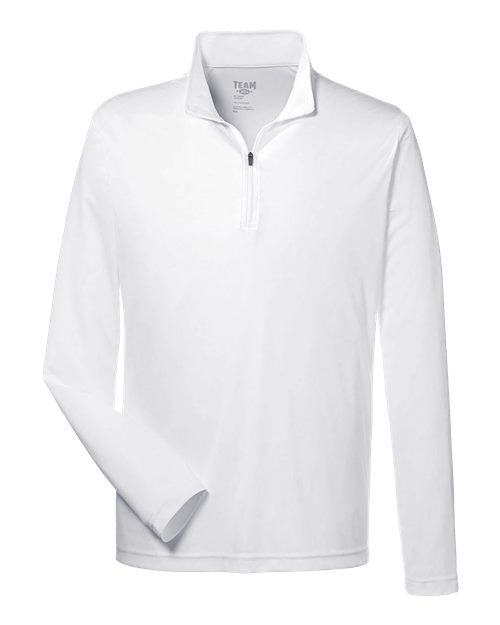 Men's Zone Performance Quarter-Zip Pullover - White Front