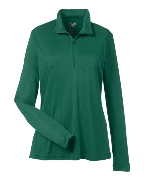 Women's Zone Performance Quarter-Zip Pullover - Sport Forest Front