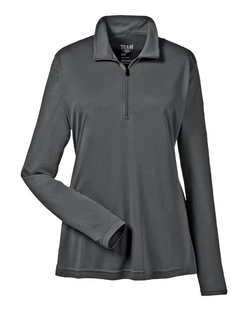 Women's Zone Performance Quarter-Zip Pullover - Sport Graphite Front