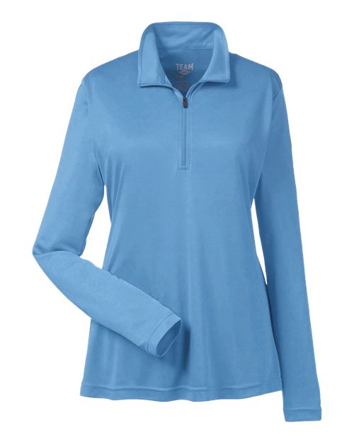 Women's Zone Performance Quarter-Zip Pullover - Sport Light Blue Front