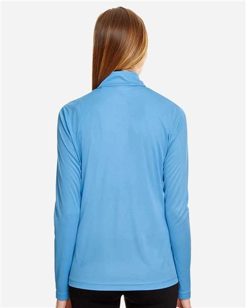 Women's Zone Performance Quarter-Zip Pullover - Sport Light Blue Back