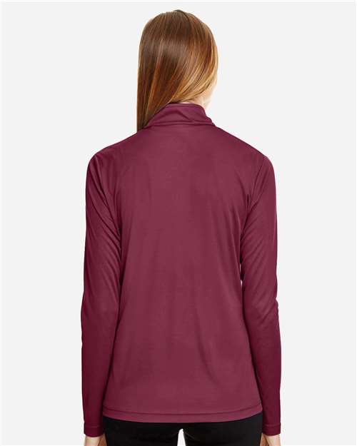 Women's Zone Performance Quarter-Zip Pullover - Sport Maroon Back