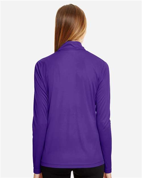 Women's Zone Performance Quarter-Zip Pullover - Sport Purple Back