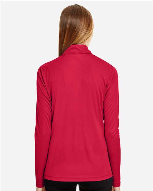 Women's Zone Performance Quarter-Zip Pullover - Sport Red Back