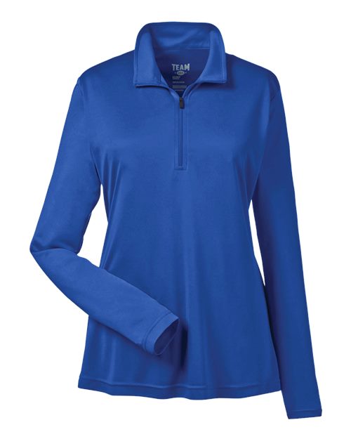 Women's Zone Performance Quarter-Zip Pullover - Sport Royal Front