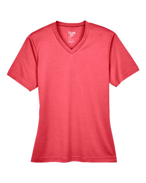 Women's Sonic Heather Performance T-Shirt - Sport Red Heather Front