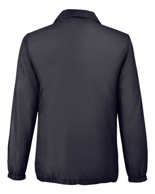 Unisex Zone Protect Coaches Jacket - Black Back