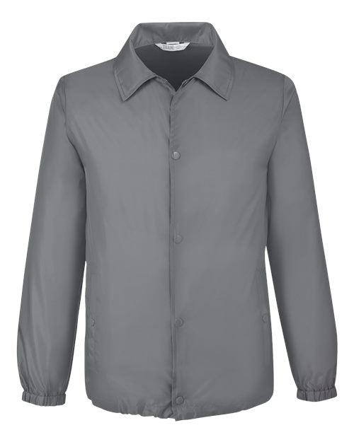 Team 365 Unisex Zone Protect Coaches Jacket - Sport Graphite Front