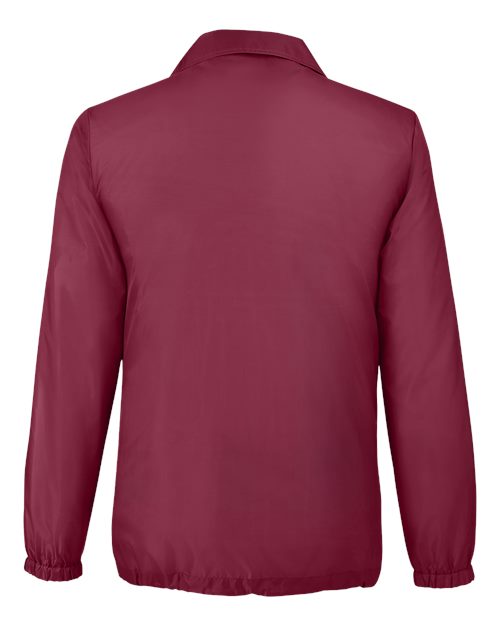 Unisex Zone Protect Coaches Jacket - Sport Maroon Back