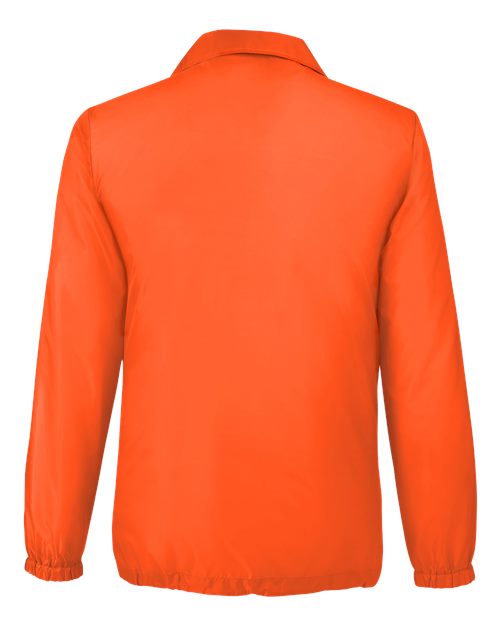 Unisex Zone Protect Coaches Jacket - Sport Orange Back
