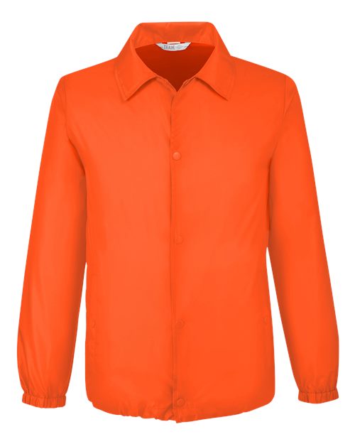 Unisex Zone Protect Coaches Jacket - Sport Orange Front