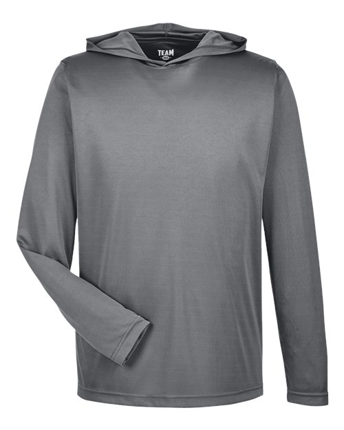 Men's Zone Performance Hooded T-Shirt - Sport Graphite Front