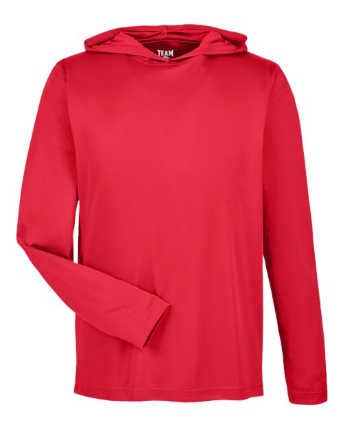 Men's Zone Performance Hooded T-Shirt - Sport Red Front