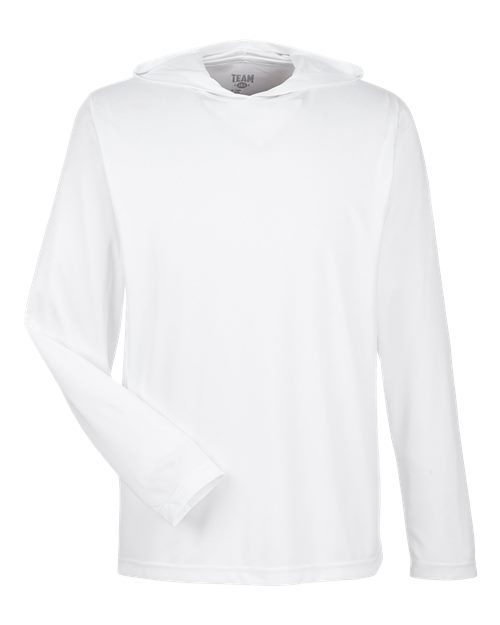Men's Zone Performance Hooded T-Shirt - White Front