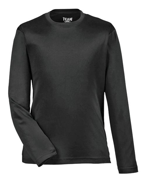 Youth Zone Performance Long Sleeve T-Shirt - Black Front