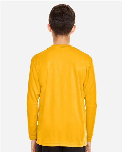Youth Zone Performance Long Sleeve T-Shirt - Sport Athletic Gold Back