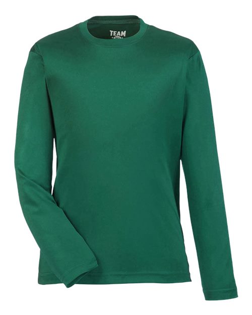 Youth Zone Performance Long Sleeve T-Shirt - Sport Forest Front