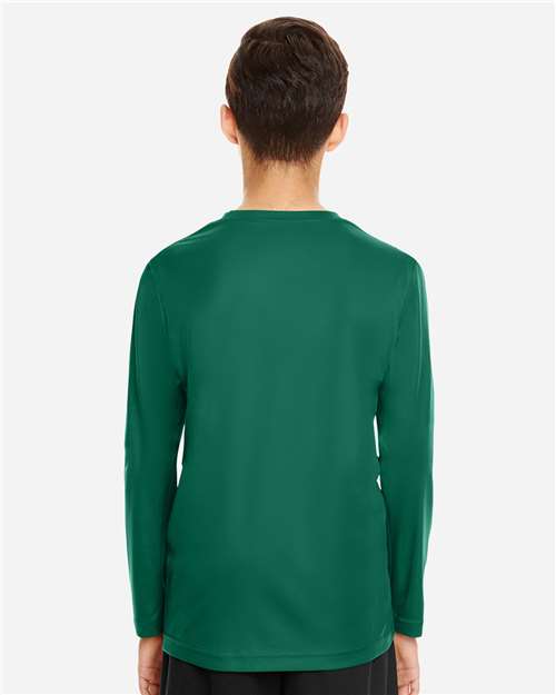 Youth Zone Performance Long Sleeve T-Shirt - Sport Forest Back