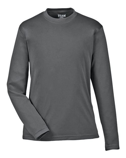 Youth Zone Performance Long Sleeve T-Shirt - Sport Graphite Front