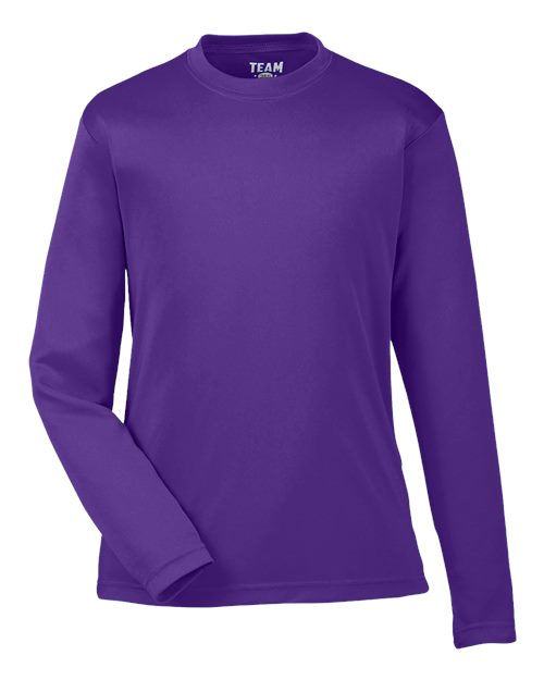 Youth Zone Performance Long Sleeve T-Shirt - Sport Purple Front
