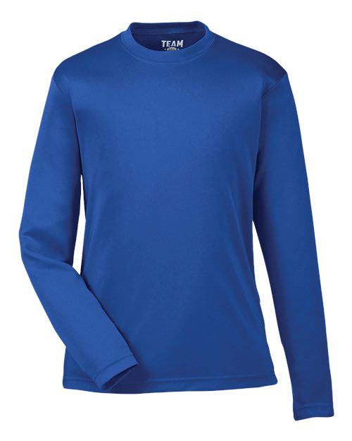 Youth Zone Performance Long Sleeve T-Shirt - Sport Royal Front