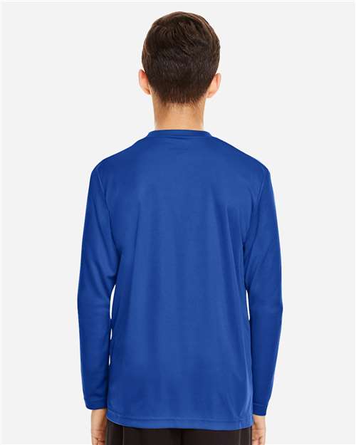 Youth Zone Performance Long Sleeve T-Shirt - Sport Royal Back
