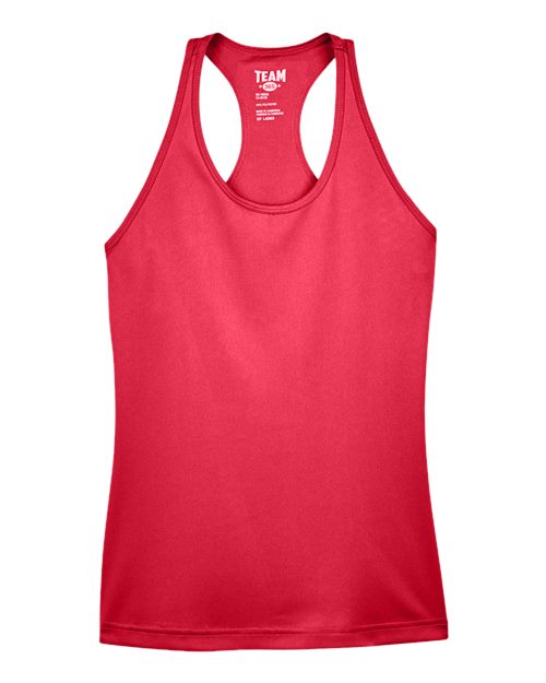 Women's Zone Performance Racerback Tank - Sport Red Front