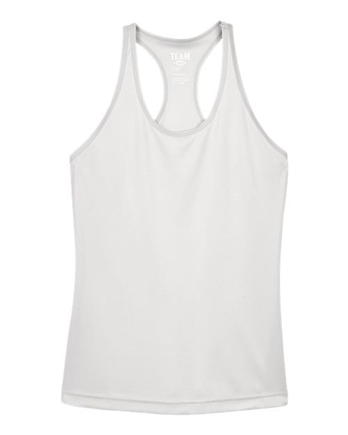 Women's Zone Performance Racerback Tank - Sport Silver Front