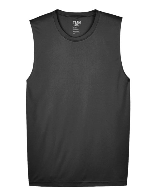 Men's Zone Performance Muscle T-Shirt - Black Front