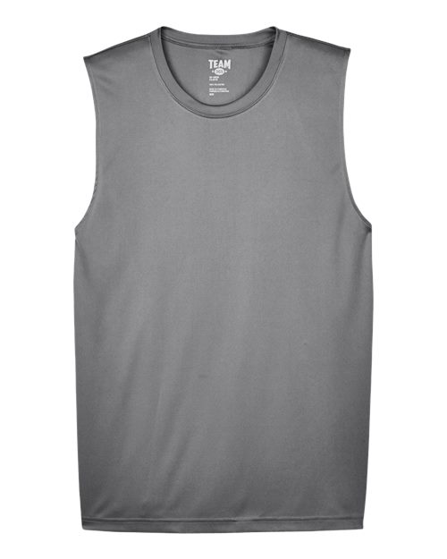 Men's Zone Performance Muscle T-Shirt - Sport Graphite Front