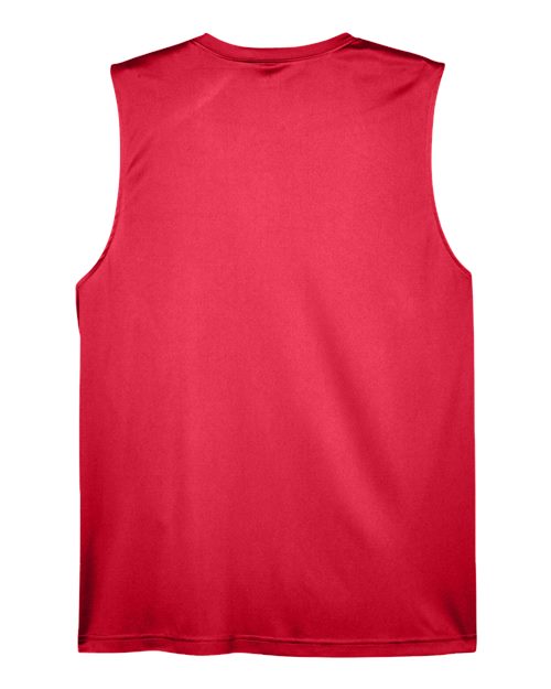 Men's Zone Performance Muscle T-Shirt - Sport Red Back