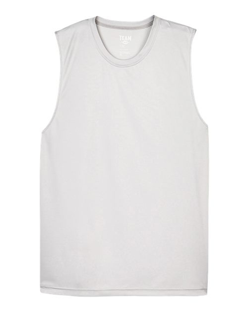 Men's Zone Performance Muscle T-Shirt - Sport Silver Front