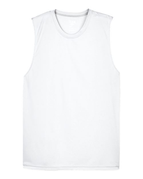 Men's Zone Performance Muscle T-Shirt - White Front