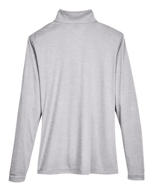 Women's Zone Sonic Heather Performance Quarter-Zip Pullover - Athletic Heather Back
