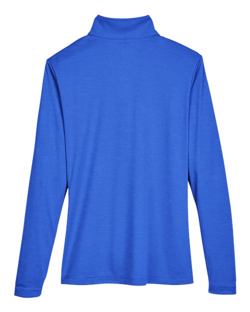 Women's Zone Sonic Heather Performance Quarter-Zip Pullover - Sport Royal Heather Back