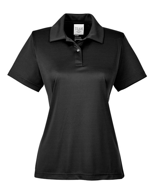 Women's Zone Performance Polo - Black Front