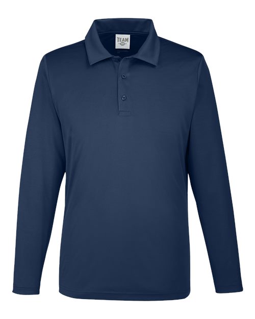 Men's Zone Performance Long Sleeve Polo - Sport Dark Navy Front
