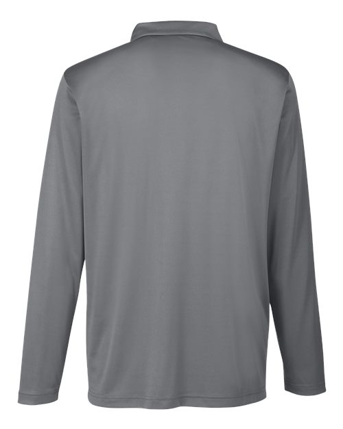 Men's Zone Performance Long Sleeve Polo - Sport Graphite Back