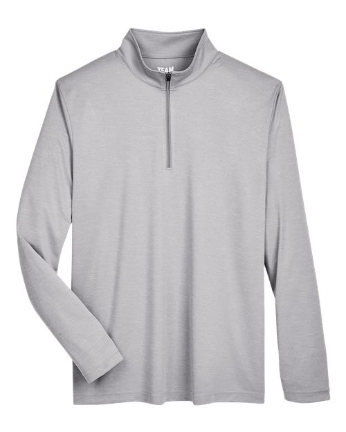 Men's Zone Sonic Heather Performance Quarter-Zip Pullover - Athletic Heather Front