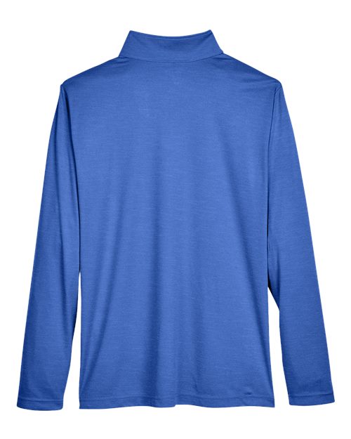 Men's Zone Sonic Heather Performance Quarter-Zip Pullover - Sport Royal Heather Back