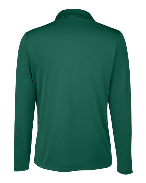 Women's Zone Performance Long Sleeve Polo - Sport Forest Back