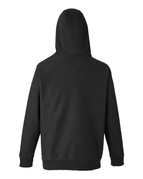 Unisex Zone HydroSport™ Heavyweight Quarter-Zip Hooded Sweatshirt - Black Back