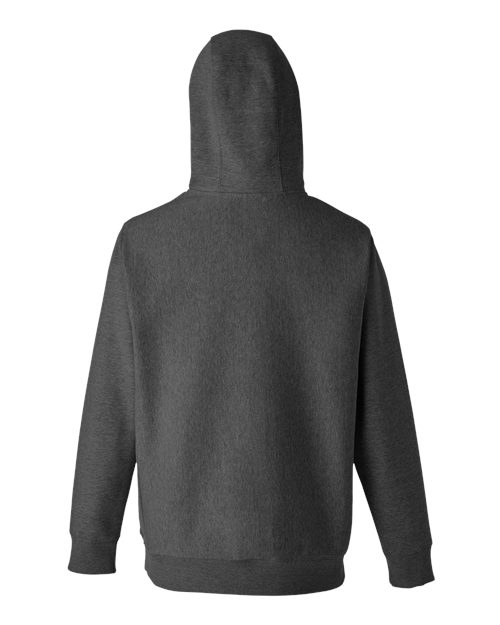 Unisex Zone HydroSport™ Heavyweight Quarter-Zip Hooded Sweatshirt - Dark Grey Heather Back