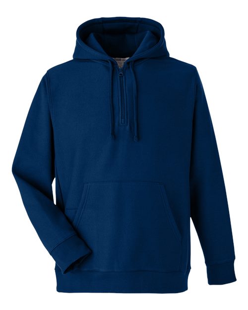 Unisex Zone HydroSport™ Heavyweight Quarter-Zip Hooded Sweatshirt - Sport Dark Navy Front