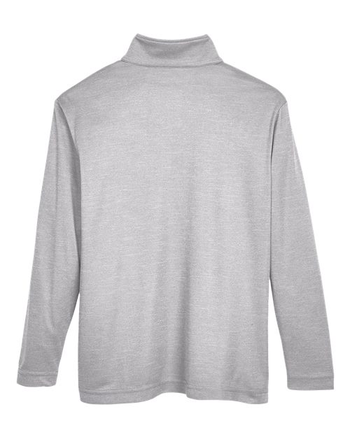 Youth Zone Sonic Heather Performance Quarter-Zip Pullover - Athletic Heather Back