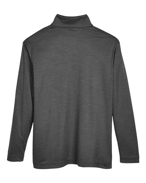 Youth Zone Sonic Heather Performance Quarter-Zip Pullover - Black Heather Back