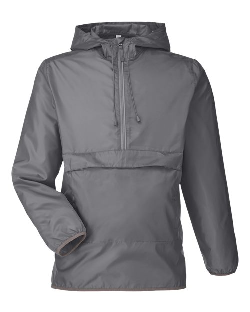 Unisex Zone Protect Packable Anorak Jacket - Sport Graphite Front