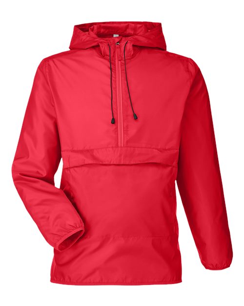 Unisex Zone Protect Packable Anorak Jacket - Sport Red Front